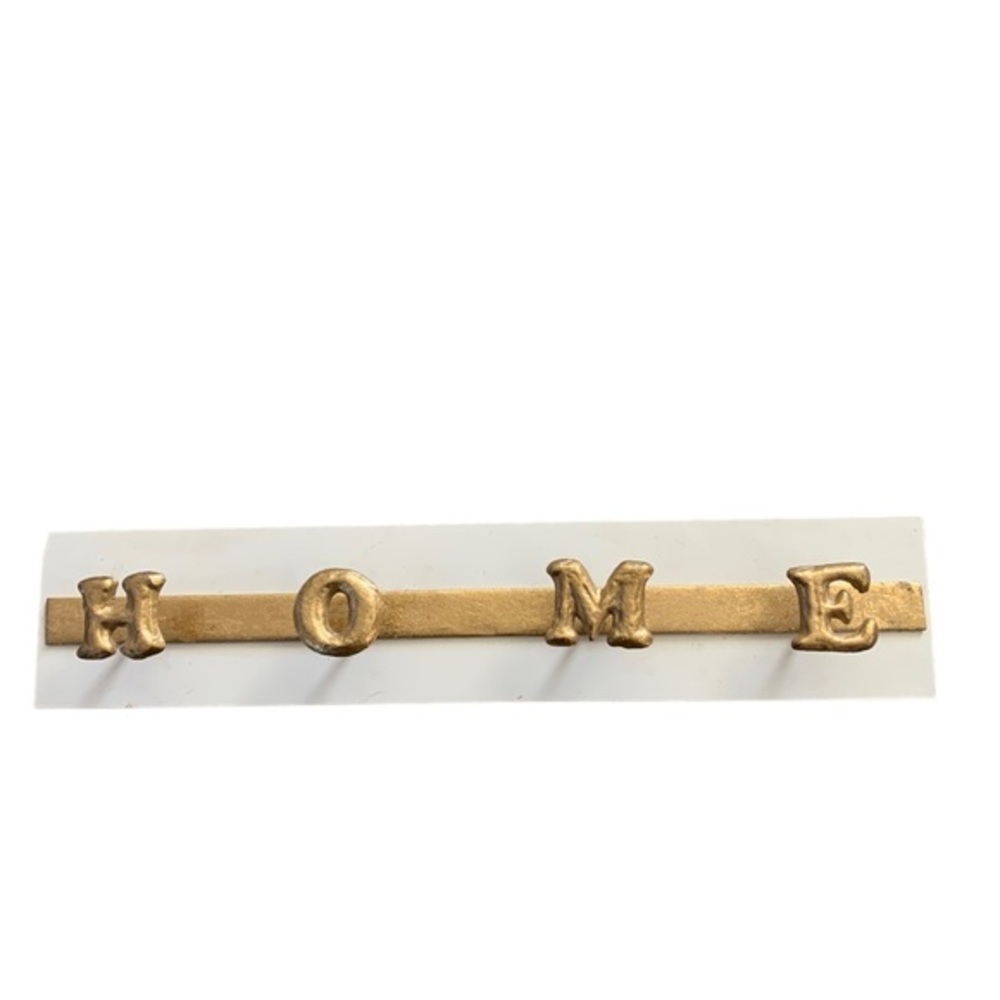 NEW Metal‎ and Wood Coat Hanger “HOME” Jewelry, Scarf Hanger